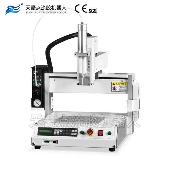 悬浮型50ml针筒式双组份胶专用点涂胶机器人